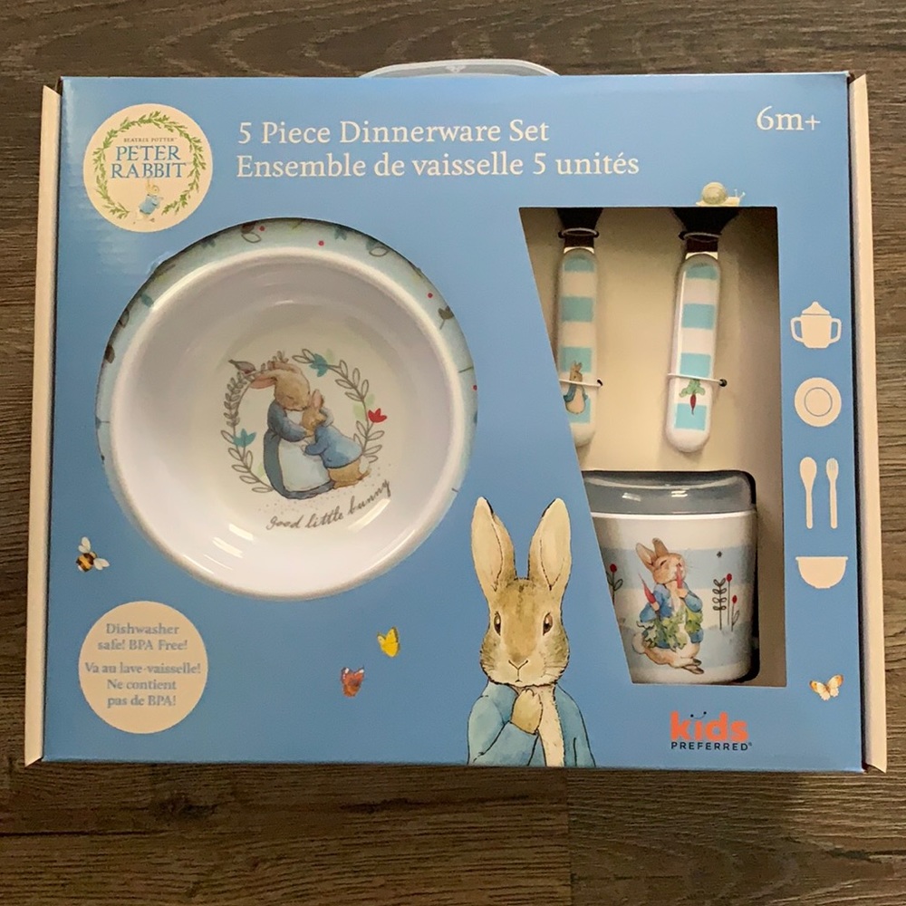 Peter Rabbit 5 Piece Dinnerware Set